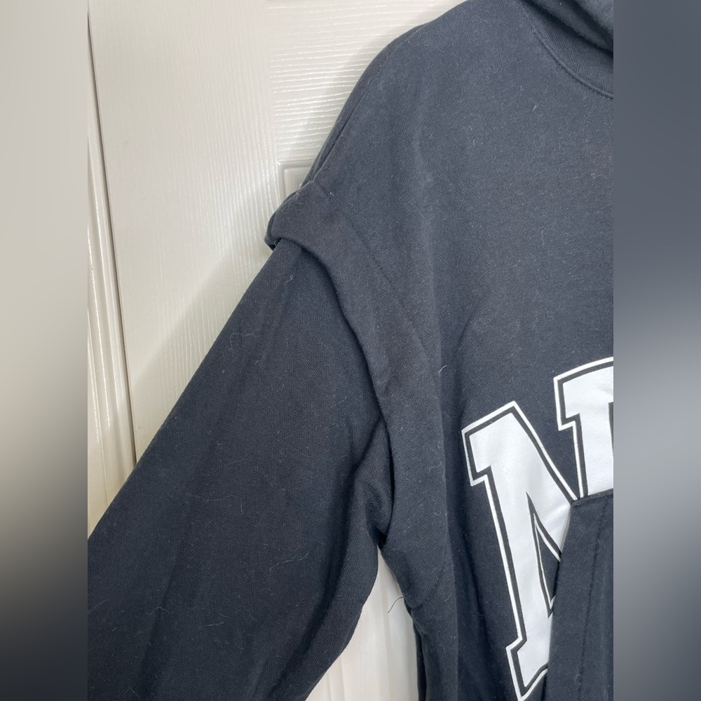 Nike Black Oversized Hoodie XS | Bold Arch Logo Pullover | Streetwear Essential - Picture 3 of 11